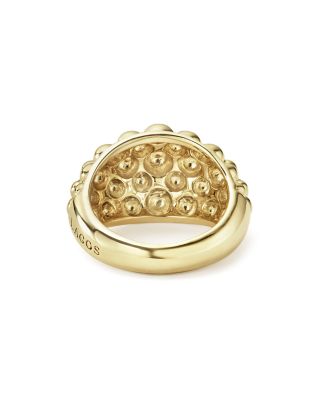 Caviar Gold Collection 18K Gold Domed Ring - Exclusive 