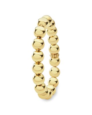 Caviar Gold Collection 18K Gold Beaded Bracelet, 12mm