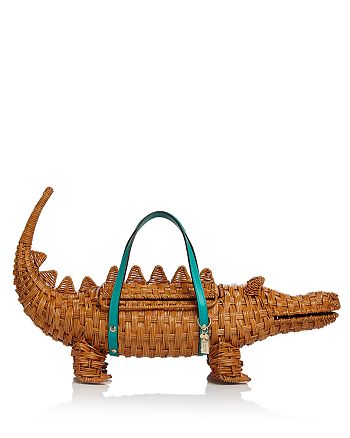 kate spade new york Swamped 3D Wicked Alligator Wicker Handbag |  Bloomingdale's