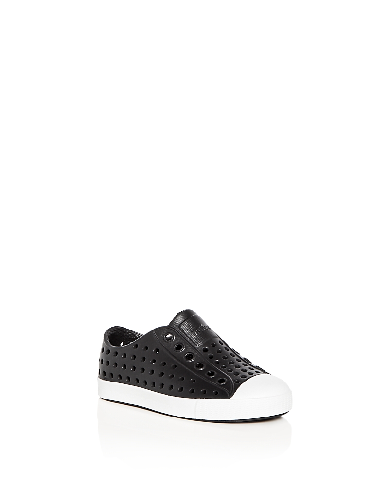 Native Unisex Jefferson Waterproof Slip-on Sneakers - Baby, Walker, Toddler In Jiffy Black/shell White