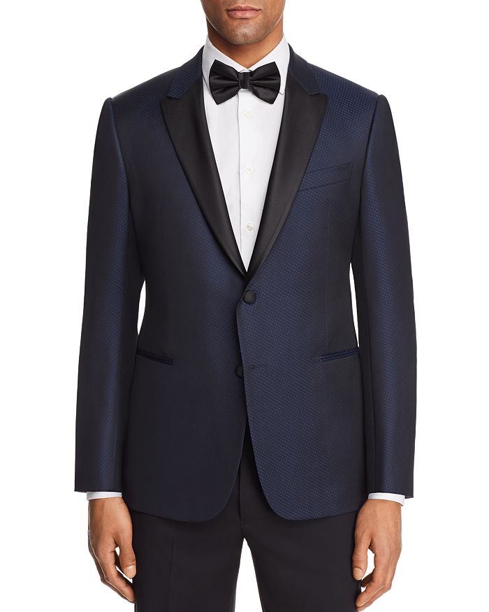 Armani Tonal Dotted Slim Fit Tuxedo Jacket | Bloomingdale's