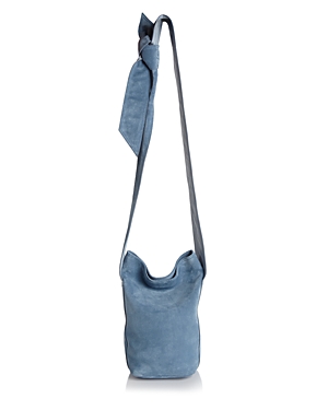 ELENA GHISELLINI CADDY SMALL SUEDE AND LEATHER BUCKET BAG,80050479B0858