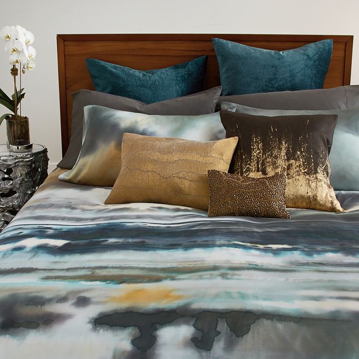 Shop Michael Aram After The Storm Duvet Cover, Full/queen In Surf