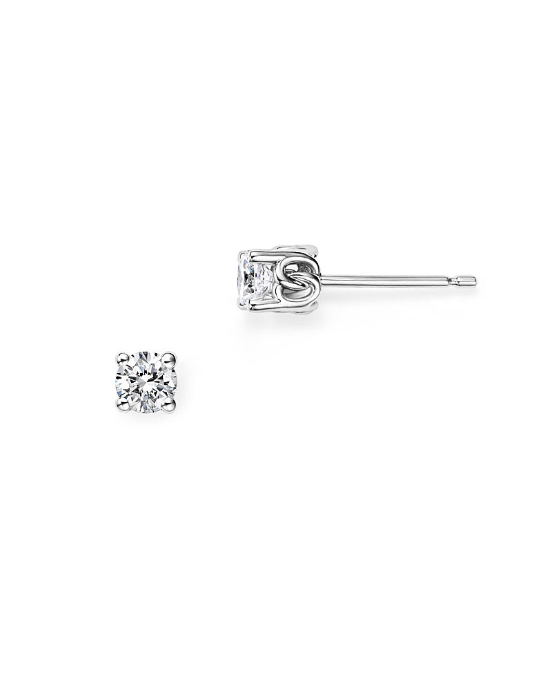 Diamond Stud Earrings in 14K White Gold, 0.33 tcw