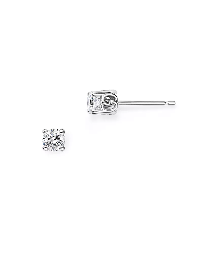 Diamond Stud Earrings in 14K White Gold, 0.33 tcw