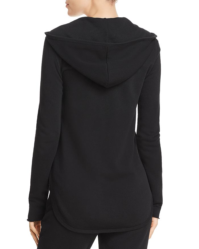Shop Atm Anthony Thomas Melillo Zip-front Hoodie In Black