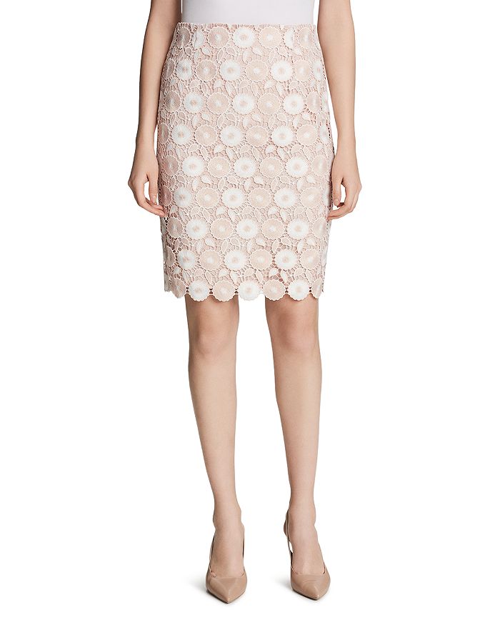 Calvin Klein Floral Lace Pencil Skirt Bloomingdale s