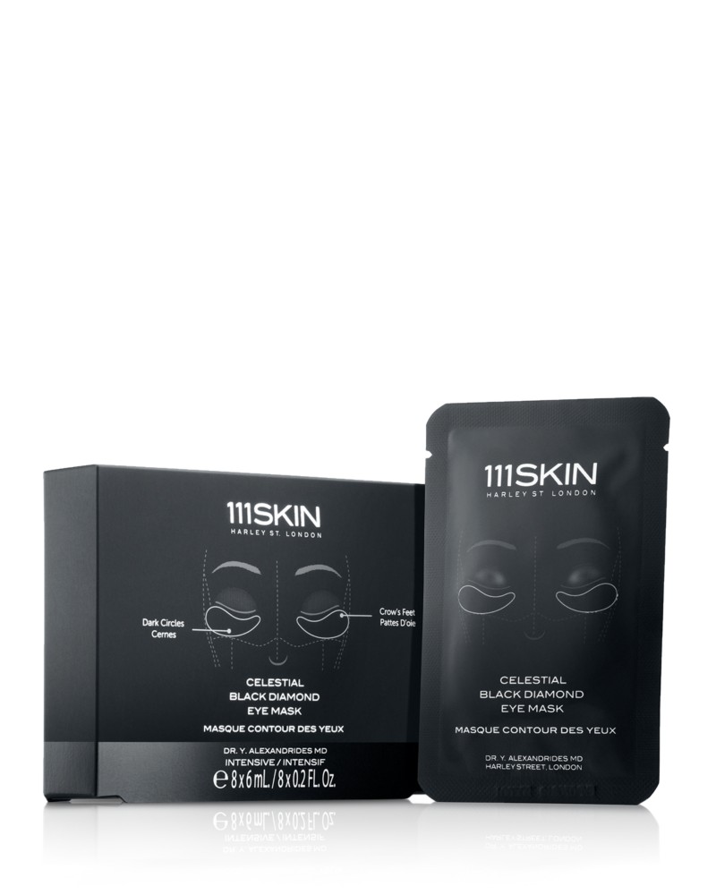 111skin Celestial Black Diamond Eye Mask Box, 8 Piece