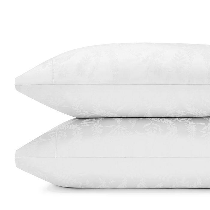Anne De Solene Wisteria King Pillowcase, Pair In White