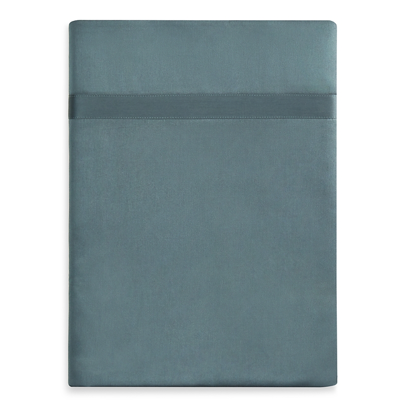 Matouk Nocturne 600 Thread Count Flat Sheet In Deep Jade