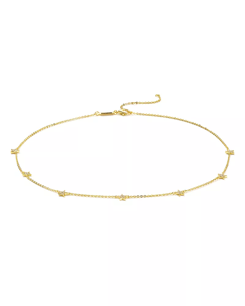 Argento Vivo Pave Star Choker Necklace, 15
