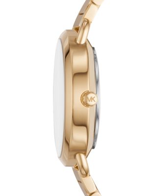 Michael Kors Gold-Tone Portia Floral Pavé Watch, 32mm  display picture 1