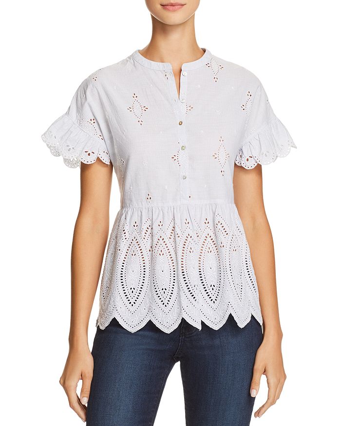 Joie top eyelet top