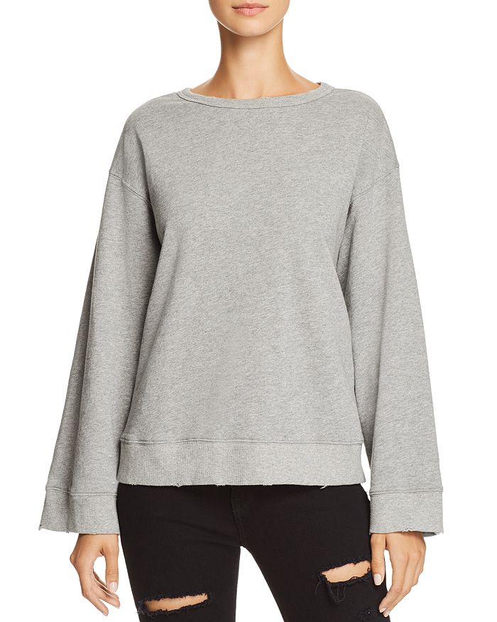 Open back sweatshirt sales