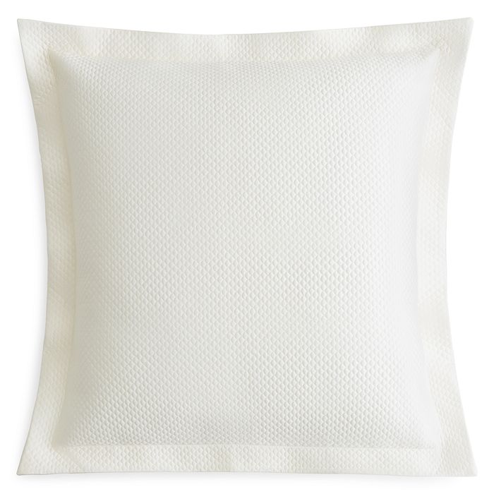 Matouk Alba Quilted Euro Sham In Ivory