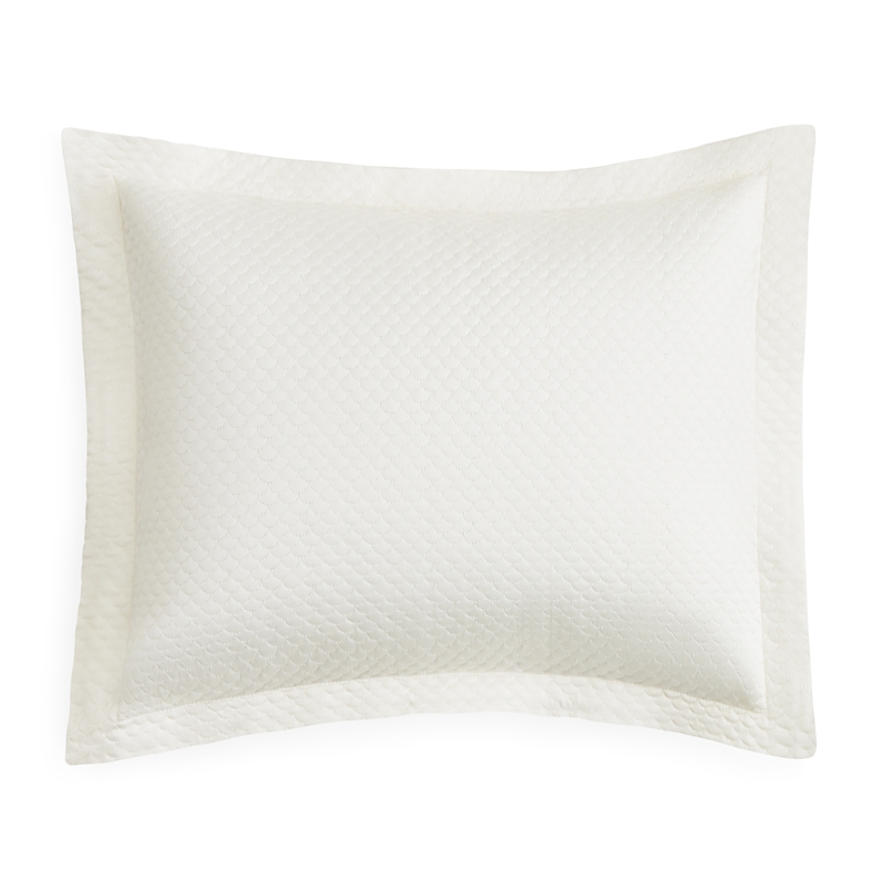 Matouk Alba Quilted Boudoir Sham In Ivory