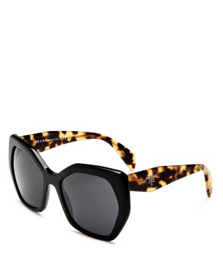 prada women's round 54mm sunglasses