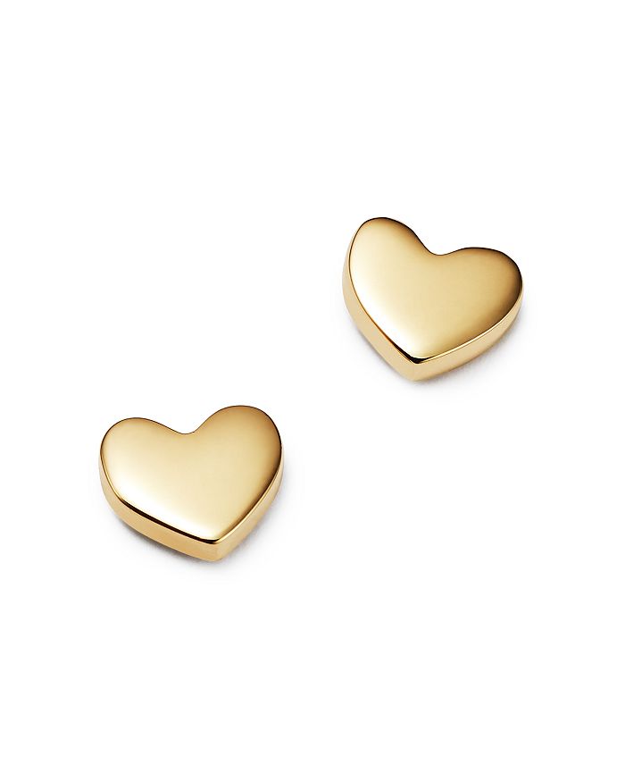 Moon & Meadow Heart Stud Earrings In 14k Yellow Gold - 100% Exclusive