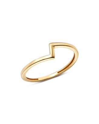 Moon & Meadow Asymmetric Band Ring in 14K Yellow Gold - 100% Exclusive ...