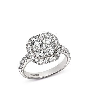 BLOOMINGDALE'S DIAMOND CLUSTER RING IN 14K WHITE GOLD, 1.95 CT. T.W. - 100% EXCLUSIVE,WC6454D