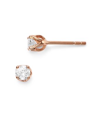 tulip diamond earrings