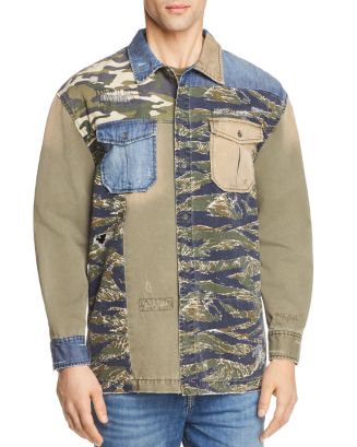 True Religion Patched Utility Regular Fit Button-Down Shirt ...