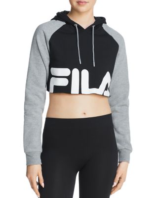 FILA Luciana Logo Cropped Hooded 