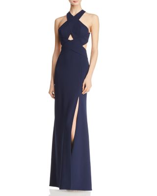 bcbg cutout gown