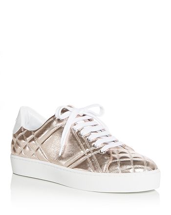 Burberry Women's Westford Quilted Leather Lace Up Sneakers | Bloomingdale's