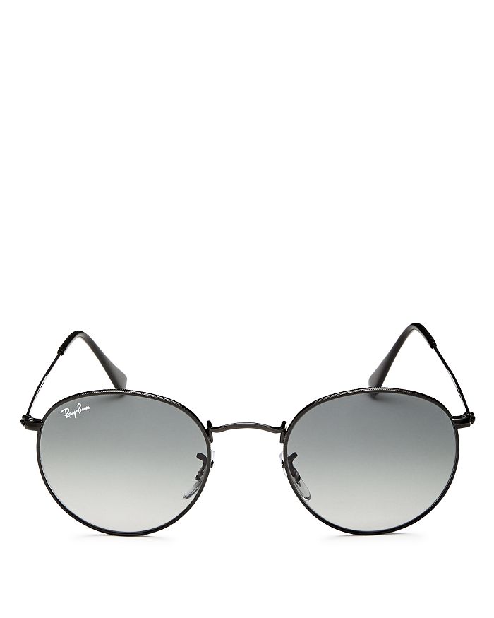 Ray Ban Unisex Icons Round Sunglasses In Black/gray Gradient