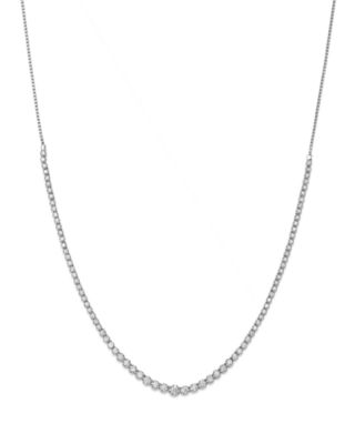 Bloomingdale's Fine Collection - Diamond Graduated Bolo Necklace in 14K White Gold, 2.50 tcw&nbsp;
