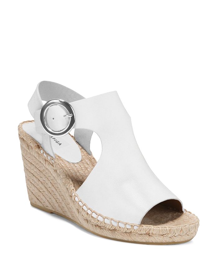 Via Spiga Women s Nolan Leather Espadrille Wedge Sandals