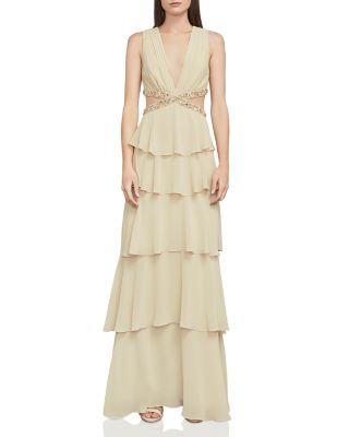 sachin and babi light blue dress SLNY Floral Chiffon Overlay Sheath Dress
