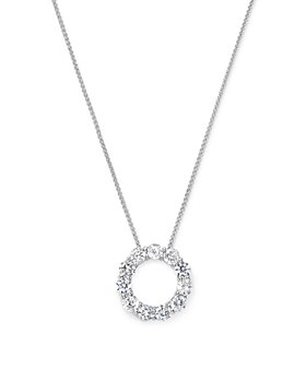 Bloomingdale's - Diamond Circle Pendant Necklace in 14K White Gold, 2.0 ct. t.w. - 100% Exclusive