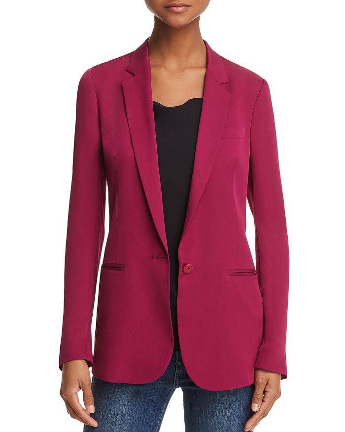 Theory Grinson Silk Blazer | Bloomingdale's