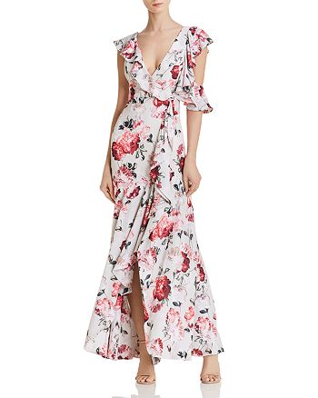 Fame and Partners The Beckman Cold-Shoulder Maxi Dress | Bloomingdale's