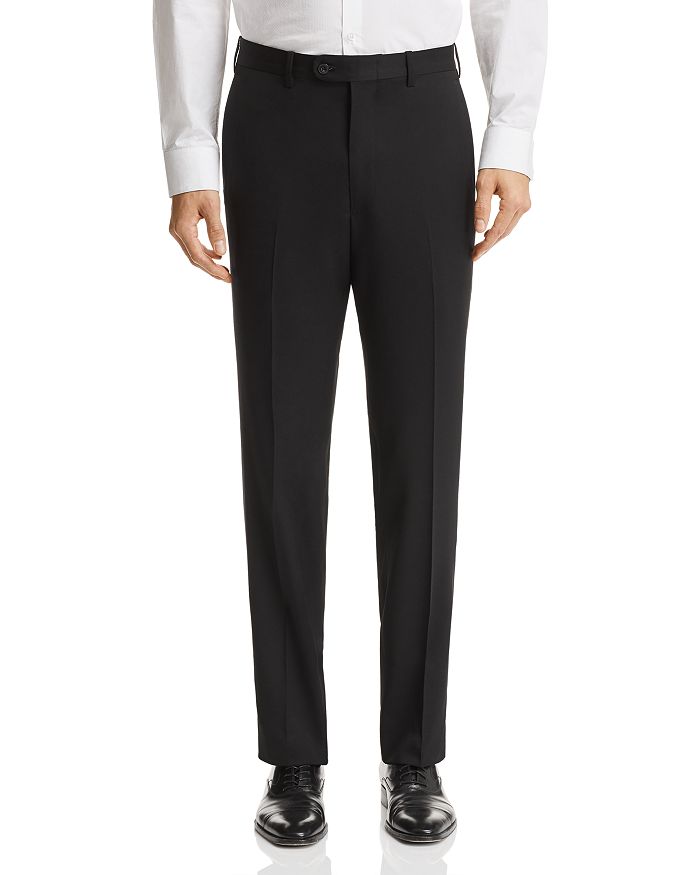 The Men's Store At Bloomingdale's Classic Fit Wool Dress Pants - 100% Exclusive In Black