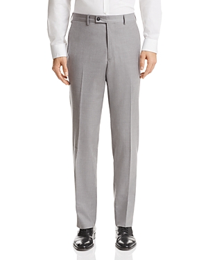 Shop The Men's Store At Bloomingdale's Classic Fit Wool Dress Pants - 100% Exclusive In Gray