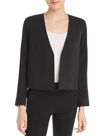 Eileen Fisher Silk Cropped Jacket | Bloomingdale's