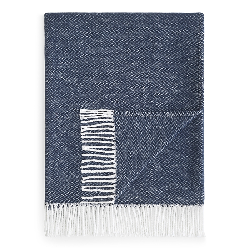 Matouk Pezzo Lap Throw In Navy