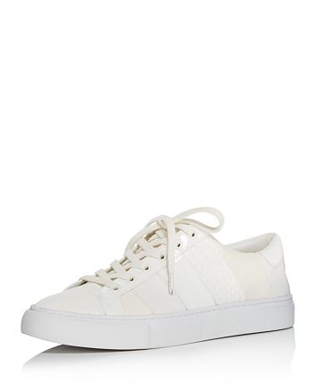 Tory Burch Women S Ames Leather Suede Sneakers Bloomingdale S