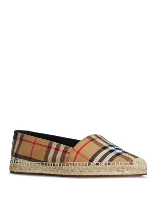 Hodgeson House Check Espadrille Flats 