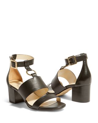 karen millen block heel sandals