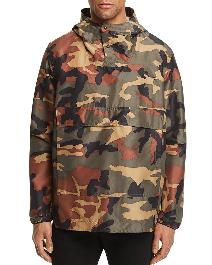 Herschel Supply Co. Camouflage Color Block Anorak Jacket