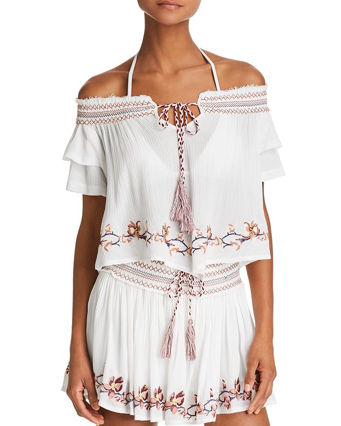 Surf gypsy shop embroidered skirt