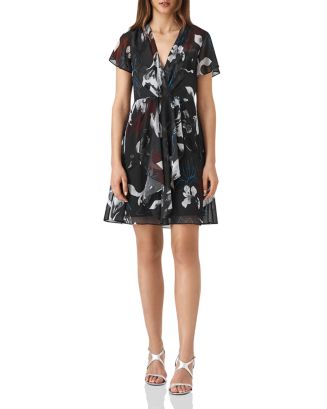 REISS Kate Floral Mini Dress | Bloomingdale's