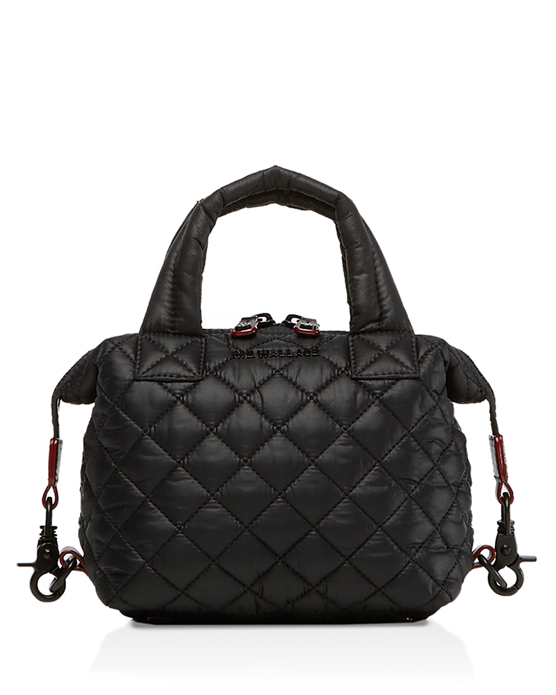 Mz Wallace Micro Sutton Bag In Black/black
