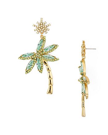 Kate Spade New York Pave Palm Tree Drop Earrings Bloomingdale S