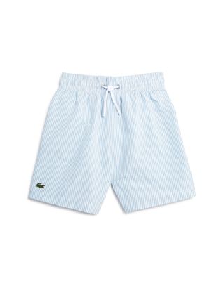 lacoste seersucker swim shorts