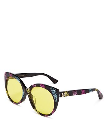 Gucci Women S Glitter Cat Eye Sunglasses 57mm Bloomingdale S